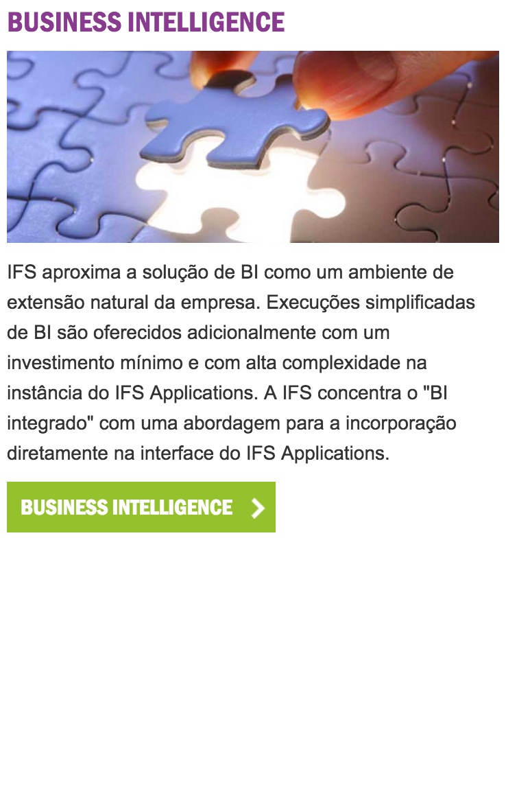 IFS BusinessIntelligence