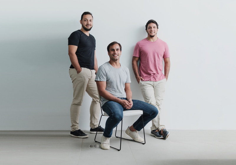 Os so?cios da startup Malga - Marcel Nicolay, Alex Vilhena e Thiago Garuti 1